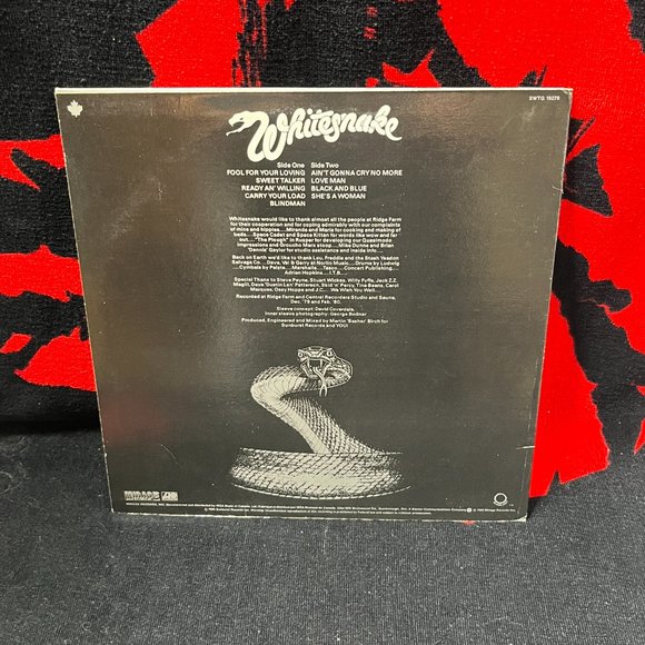 Whitesnake Vinyl. Ready and Willing. Canadian Release. 1980. V.G. Condition. - Picture 2 of 10